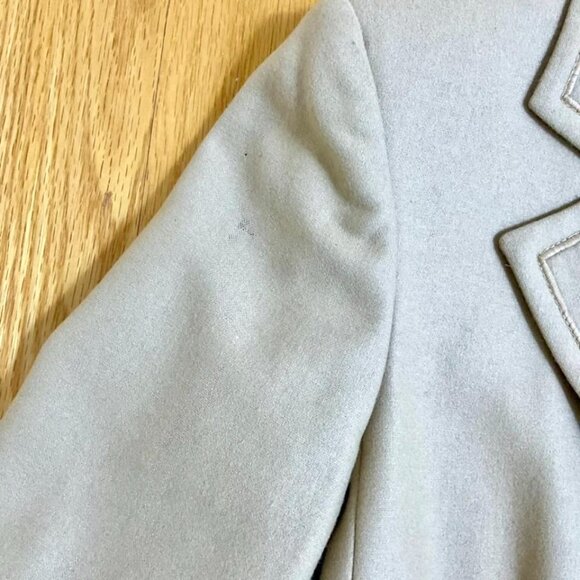 Harve Benard Blazer Jacket Wool Blend Single Breasted Vintage Tan Petite (8P) - Picture 8 of 8